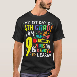Camiseta 4.º Grado de regreso al primer día de escolarizaci