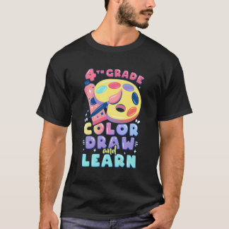 Camiseta 4.º Grado De Volvimiento A Las Pinturas De Acuarel