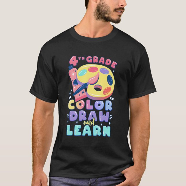 Camiseta 4.º Grado De Volvimiento A Las Pinturas De Acuarel (Anverso)