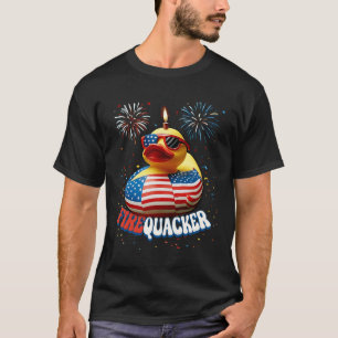 Camiseta 4.º Indice Patriótico Firequacker Del Pato De Juli