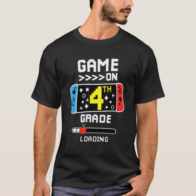 Camiseta 4.º Juego De Grado Al Volver A La Escuela (Anverso)