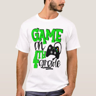 Camiseta 4.º Jugador De Grado Videojuegos Primer Día De Esc