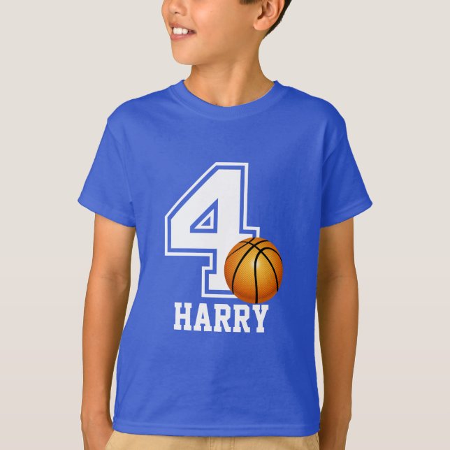 Camiseta 4.º Nacimiento niño baloncesto personalizado-2 (Anverso)