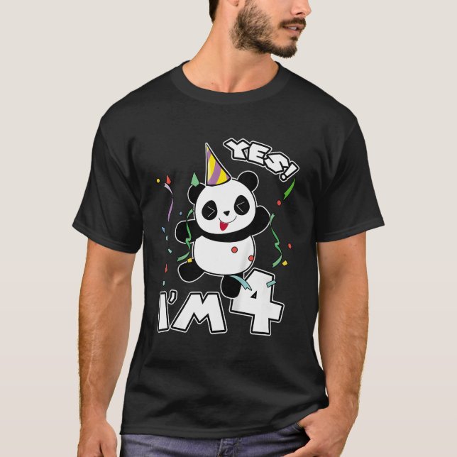 Camiseta 4.º Panda Sí, Tengo 4 Panda (Anverso)