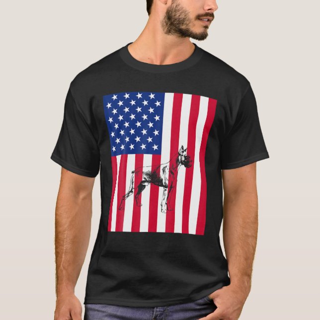 Camiseta 4.º Perro Boxer De Julio (Anverso)