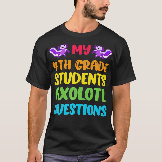 Camiseta 4.º profesor de secundaria cuestiona el arcoiris (Anverso)
