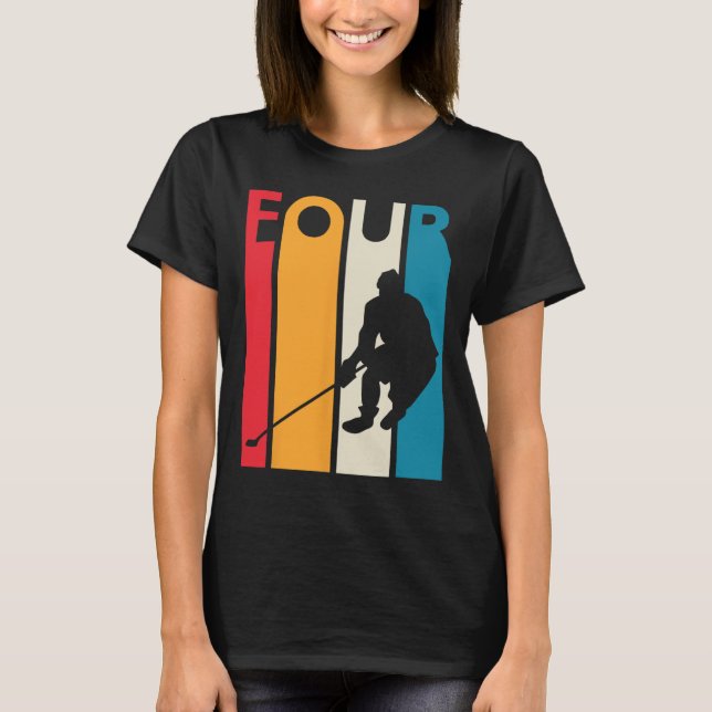 Camiseta 4.º regalo de cumpleaños Cuatro cumpleaños de hock (Anverso)