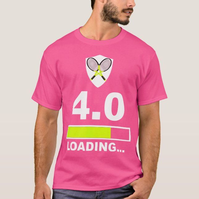 Camiseta 4 0 Cargando Rating Funny Tennis (Anverso)
