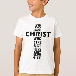 CAMISETA 4:13 DE LOS FILIPENSES - CRUZ - PUEDO HACER TODAS