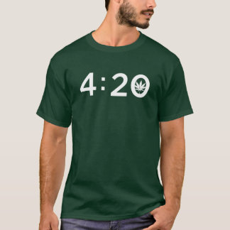 Camiseta 4:20 Anonymous sobre narcóticos de hojas de maleza