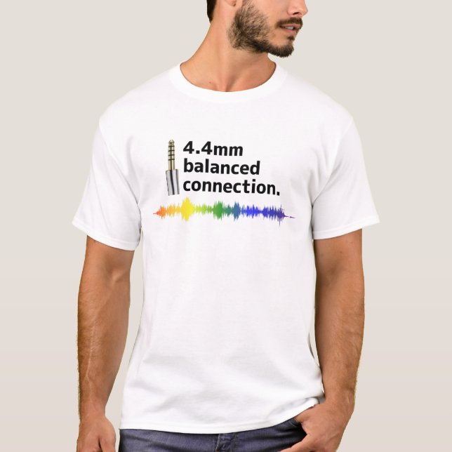 Camiseta 4.4mm balanced connection. (Anverso)
