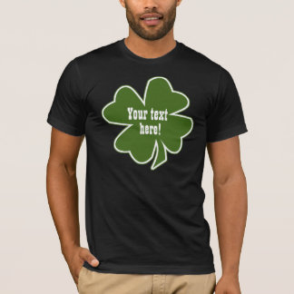 Camiseta 4 afortunados personalizados trébol de cuatro