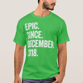 Camiseta 4 años de edad Diciembre 2018 Cuarto cumpleaños3