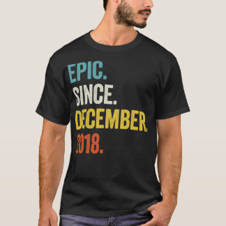 Camiseta 4 años de edad Diciembre 2018 Cuarto cumpleaños6