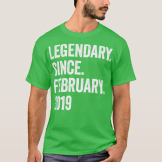 Camiseta 4 años legendarios desde febrero de 2019 4º cumple