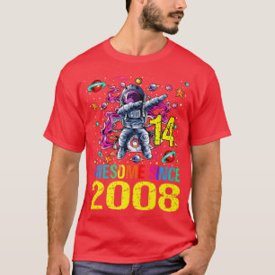 Camiseta 4 asombroso espacio de cuarto cumpleaños del astro