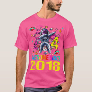 Camiseta 4 asombroso espacio de cuarto cumpleaños del astro