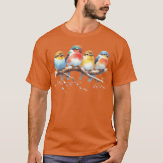 Camiseta 4 chica de aves pequeñas