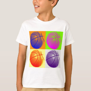 Camiseta 4 Colores Pop Art Basketball