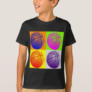 Camiseta 4 Colores Pop Art Basketball