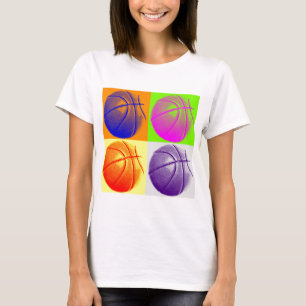 Camiseta 4 Colores Pop Art Basketball
