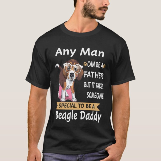 Camiseta 4 Cualquier Hombre Beagle Papi (Anverso)