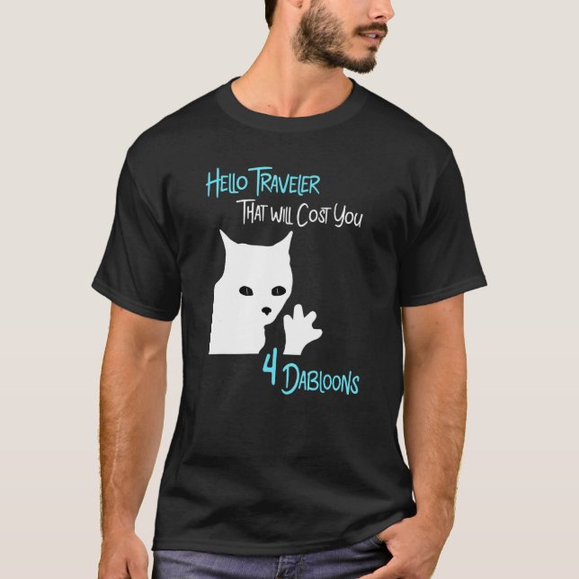 Camiseta 4 Dabloons Cat - Hola Amigo (Anverso)