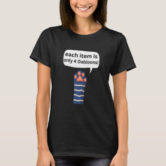 Camiseta 4 Dabloons Gato Meme ,Dabloons Doubloons Moneda Di