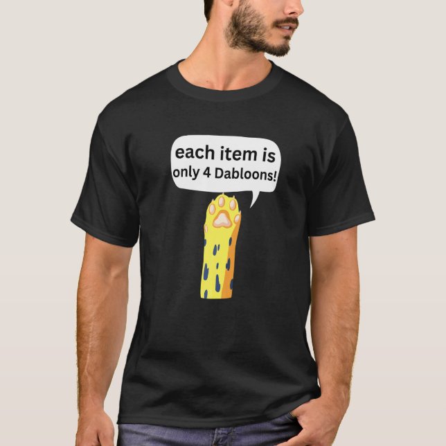 Camiseta 4 Dabloons Gato Meme ,Dabloons Doubloons Moneda Di (Anverso)