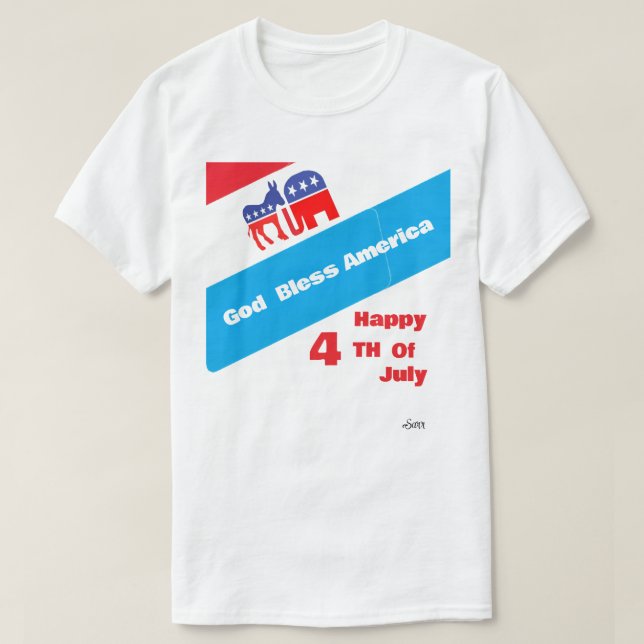 Camiseta : 4 de julio (Diseño del anverso)
