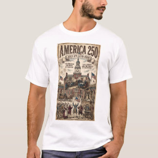 Camiseta 4 de julio 250 año día de la independencia retro
