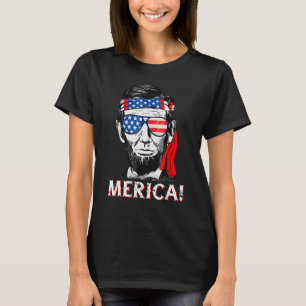 Camiseta 4 De Julio Abraham Lincoln Merica Patriotic Ameri