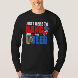 Camiseta 4 De Julio Acá A Bang Y Fiesta De Los Fuegos Artif