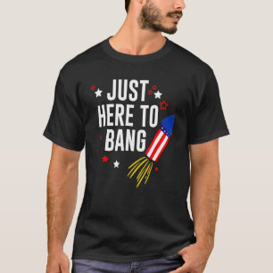 Camiseta 4 De Julio Acá Para Bang American Flag Firewo