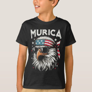 Camiseta 4 De Julio Águila Americana Murica Patriota Hombre