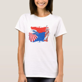 Camiseta 4 de julio Águila de la Libertad del Espíritu Amer