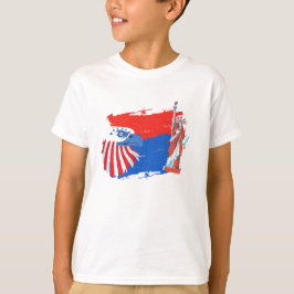 Camiseta 4 de julio Águila de la Libertad del Espíritu Amer