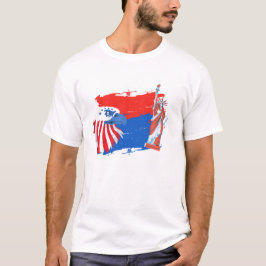 Camiseta 4 de julio Águila de la Libertad del Espíritu Amer