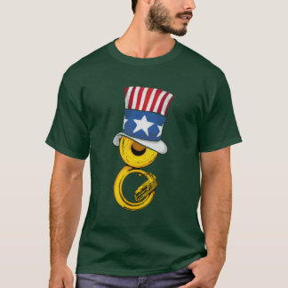 Camiseta 4 de julio América Hombres Marcha Banda Sousafón f