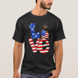 Camiseta 4 De Julio Amo Patriótico Rottweiler American Fla