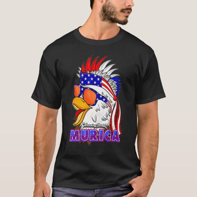 Camiseta 4 de julio A'murica Throwing Stones Merch (Anverso)