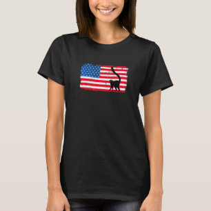 Camiseta 4 De Julio Animal Lemur Bandera Estadounidense Usa