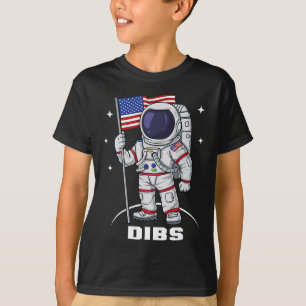 Camiseta 4 De Julio Astronauta USA Bandera Estadounidense F
