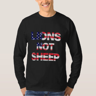 Camiseta 4 De Julio Aumentan A Los Leones No A La Bandera E
