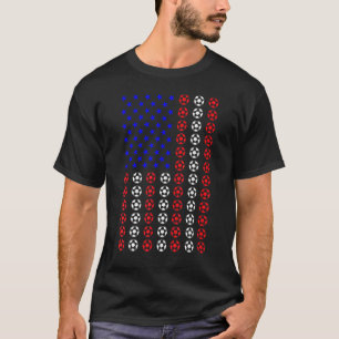 Camiseta 4 De Julio Baloncesto De Fútbol Bandera Americana