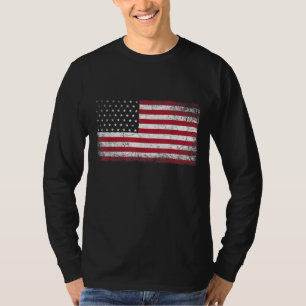 Camiseta 4 de julio Bandera Americana Vintage EEUU Hombres