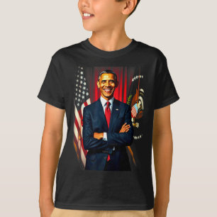 Camiseta 4 De Julio Bandera De Ee. Uu. 44º Presidente Barac