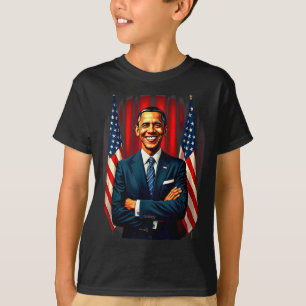 Camiseta 4 De Julio Bandera De Ee. Uu. 44º Presidente Barac
