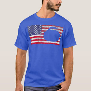 Camiseta 4 de julio: Bandera estadounidense Hombres Papá