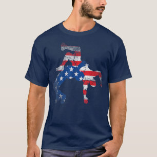 Camiseta 4 De Julio Bandera Estadounidense Lucha Contra La